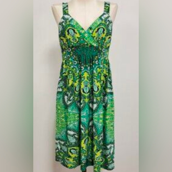 INC International Concepts Dresses & Skirts - INC Green Sundress With Sparkling Studs In The Front. Size M.